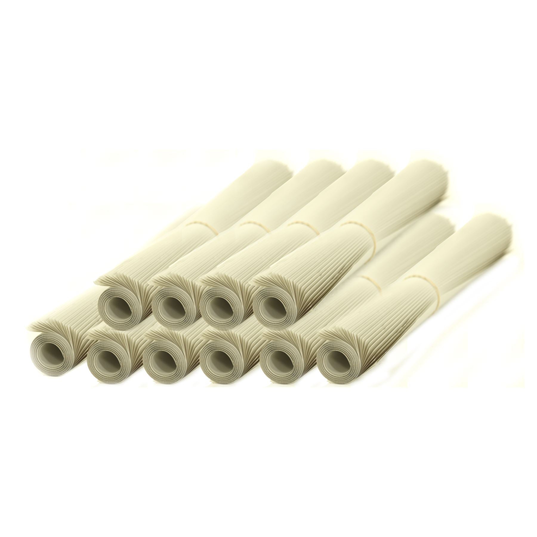 9 BR# 10 rolls of packing paper (newsprint) sheets included in a 9 Bedroom Moving Kit by UsedCardboardBoxes. Each roll weighs approximately 3 pounds (lbs).