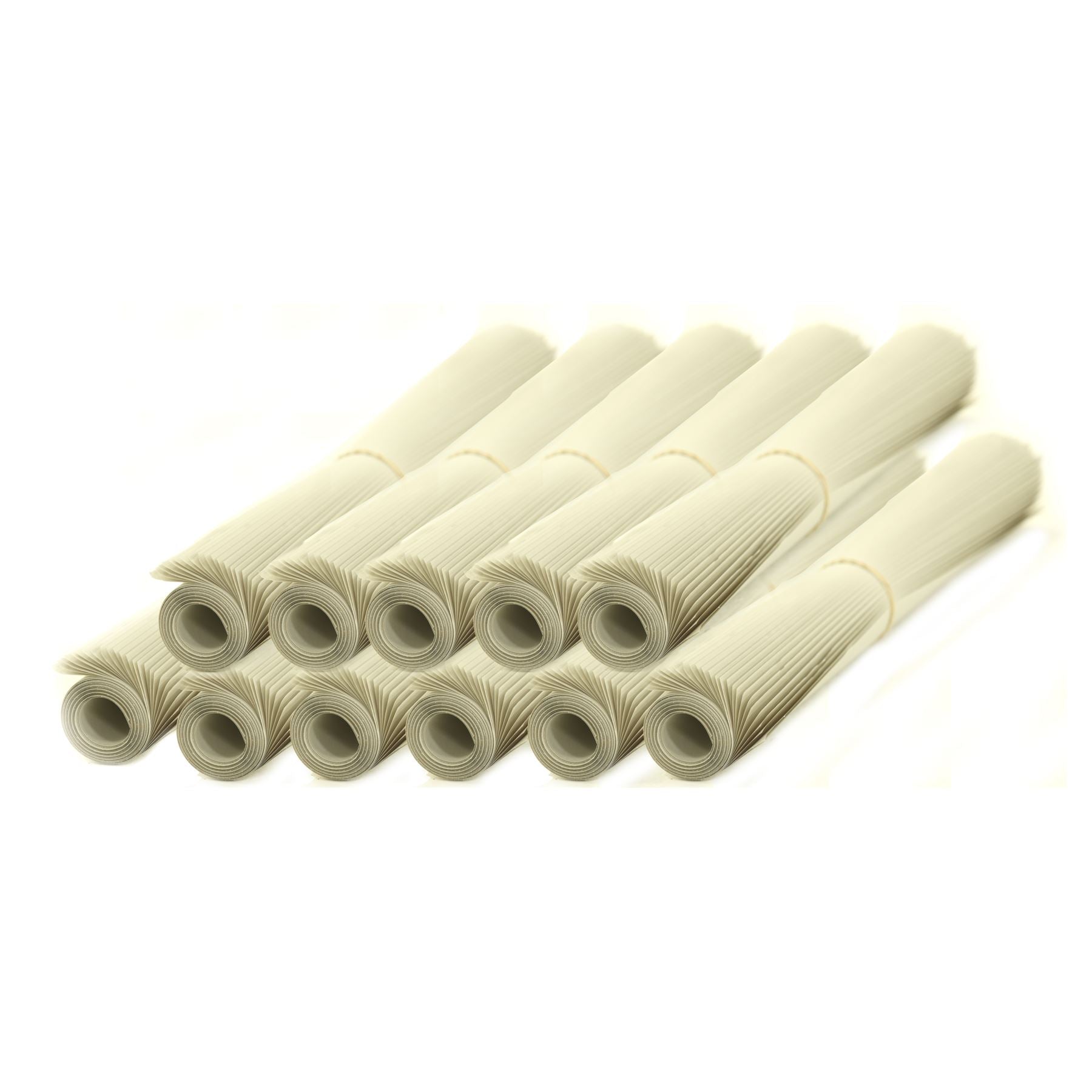10 BR# 11 rolls of packing paper (newsprint) sheets included in a 10 Bedroom Moving Kit by UsedCardboardBoxes. Each roll weighs approximately 3 pounds (lbs).