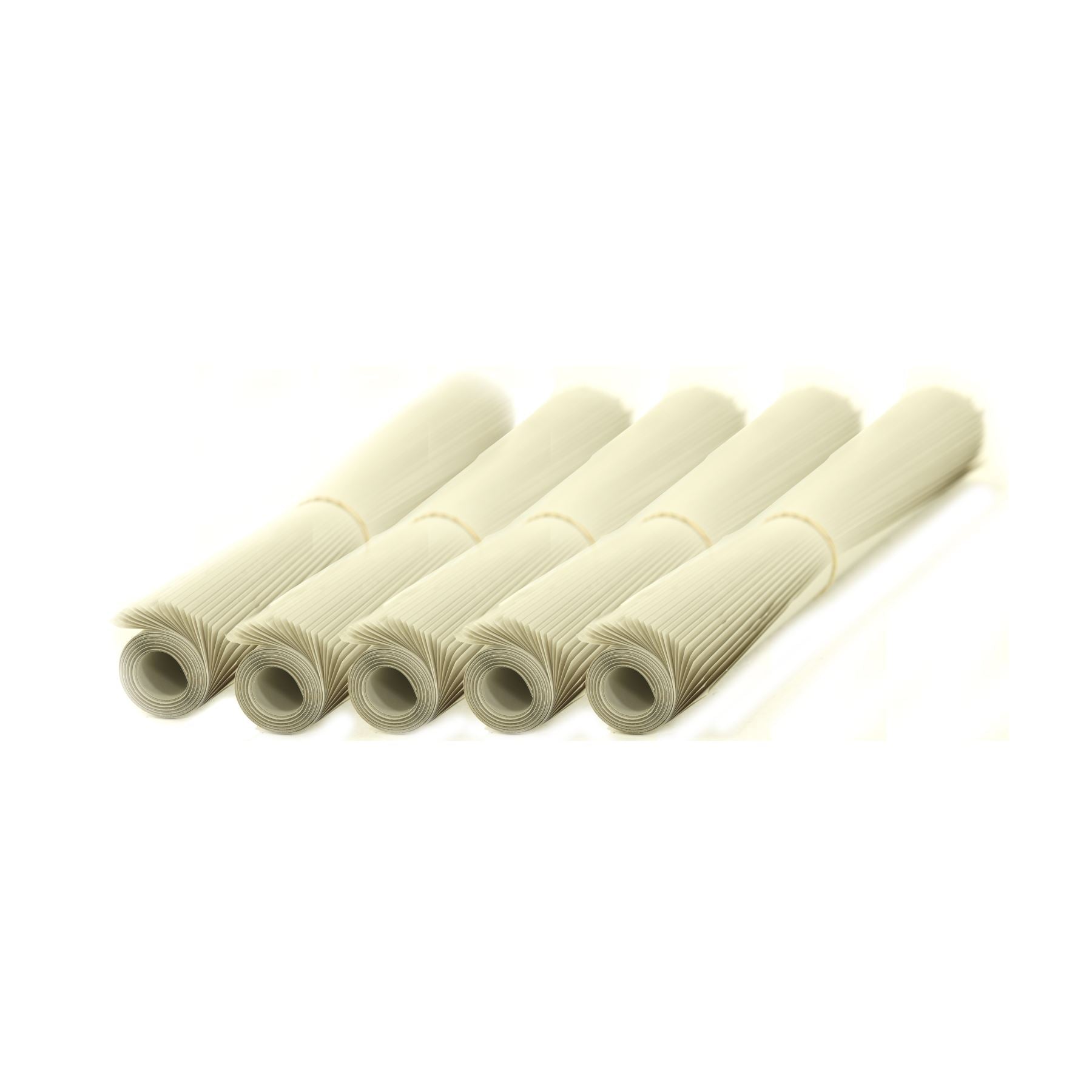4 BR# 5 rolls of packing paper (newsprint) sheets included in a 4 Bedroom Moving Kit by UsedCardboardBoxes. Each roll weighs approximately 3 pounds (lbs).