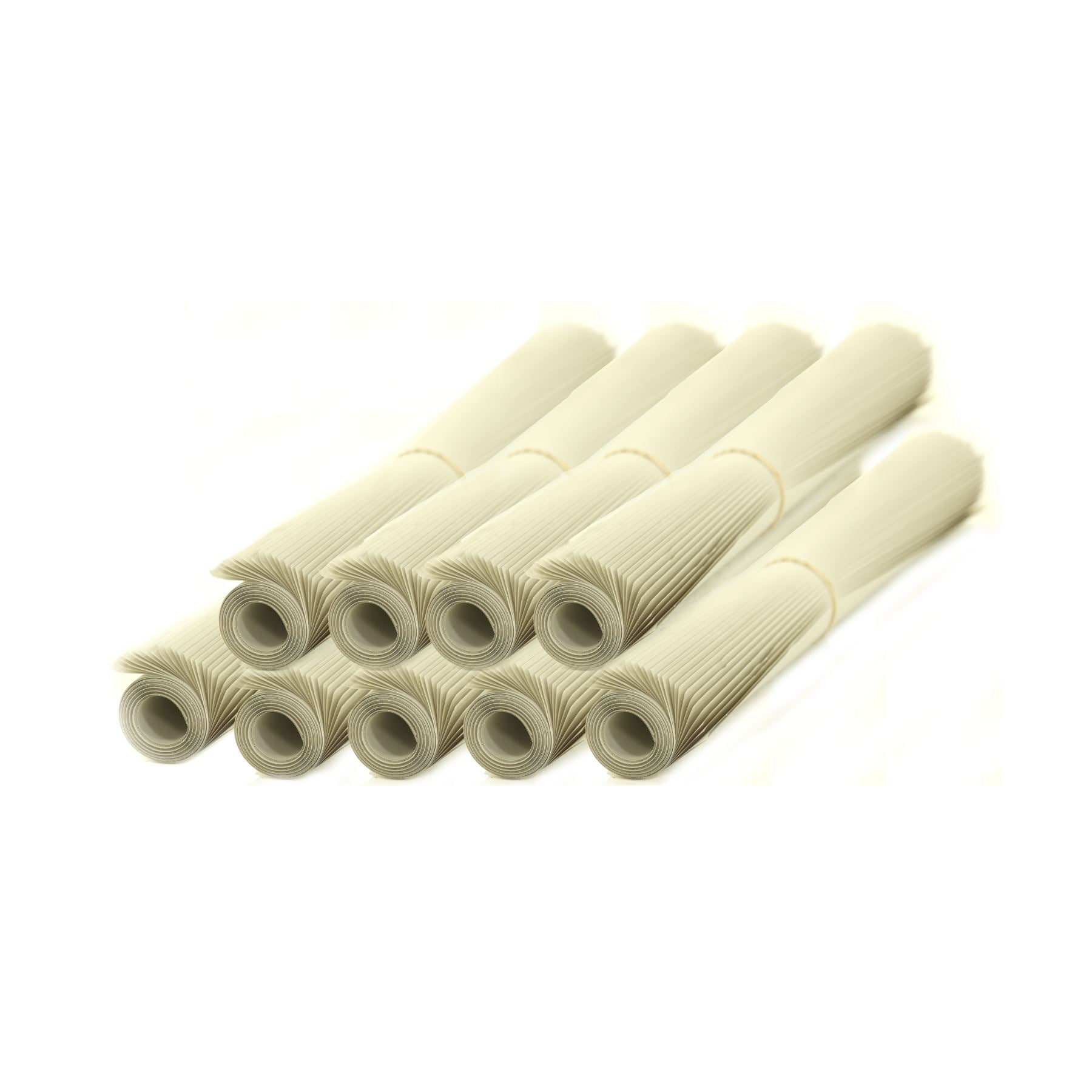 8 BR# 9 rolls of packing paper (newsprint) sheets included in an 8 Bedroom Moving Kit by UsedCardboardBoxes. Each roll weighs approximately 3 pounds (lbs).