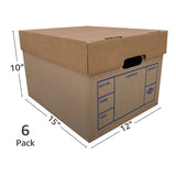 NEW File Moving Boxes - Pack of 6