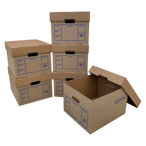 NEW File Moving Boxes - Pack of 6