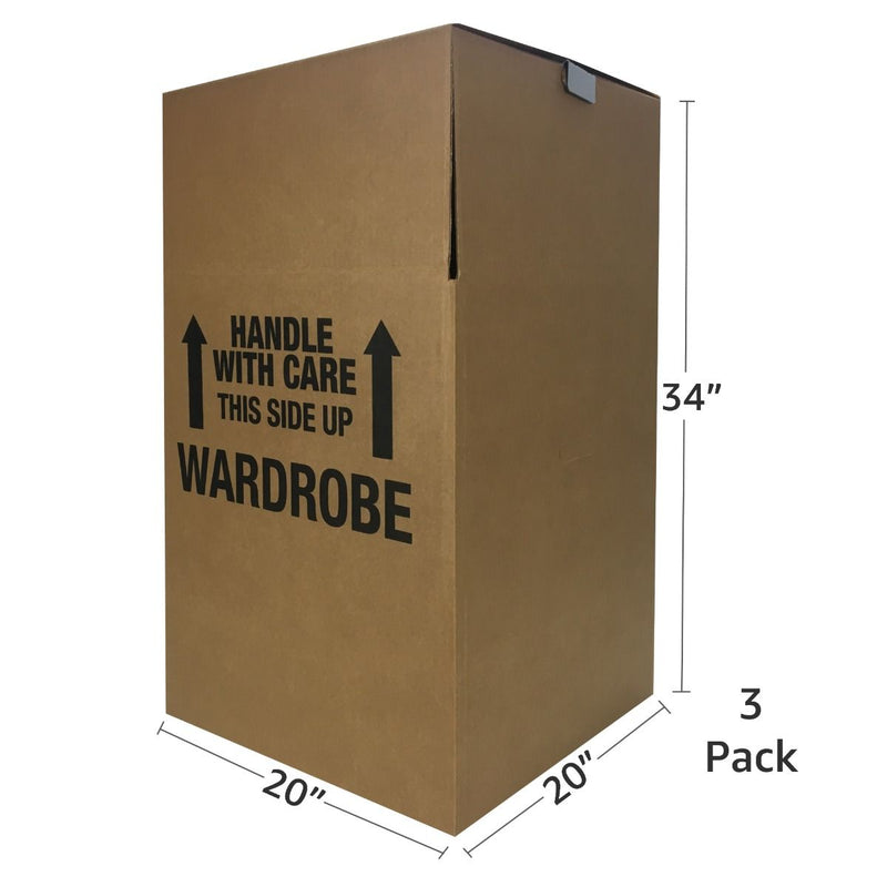 NEW Wardrobe Moving Boxes - Pack of 3