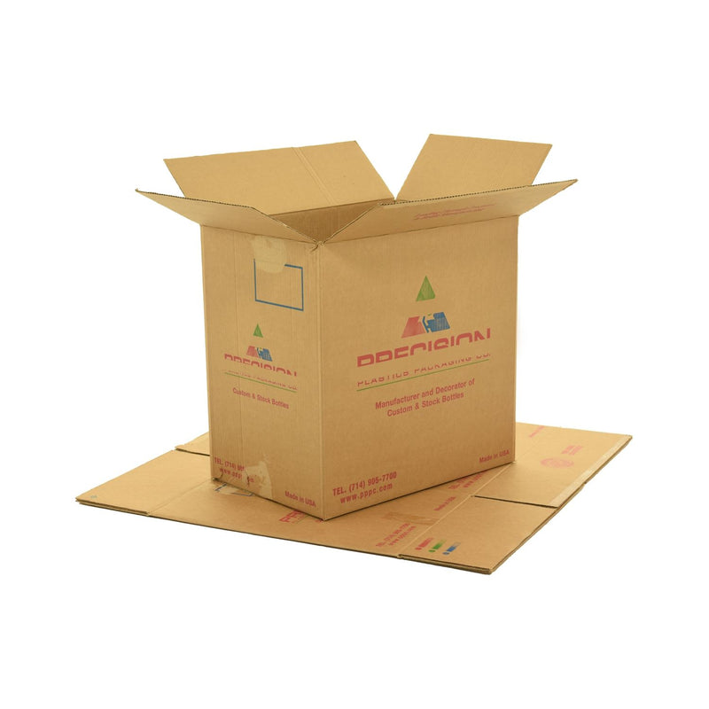 X-Large (XL) sized used moving and storage boxes shown assembled and flattened which are included in a Studio or Dorm Room Moving Kit (SUPER) by UsedCardboardBoxes.