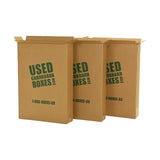 Shipping boxes used to transport all included used moving boxes and moving supplies in a 2 Bedroom Moving Kit by UsedCardboardBoxes. These shipping boxes can be re-used for tall and thin picture frames, televisions (TV), and even mirrors.
