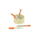 2 permanent markers and 2 retractable blade utility knives, also known as a box or tape cutters, included in a 2 Bedroom Moving Kit by UsedCardboardBoxes. The markers will help you label your moving boxes and the box cutters will help you cut the tape to open the boxes the unpack them.