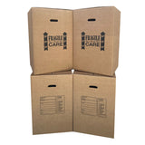 Brand New Kitchen Moving Boxes, double wall construction on all sides for added strength and protection, by UsedCardboardBoxes. Pack of 4.