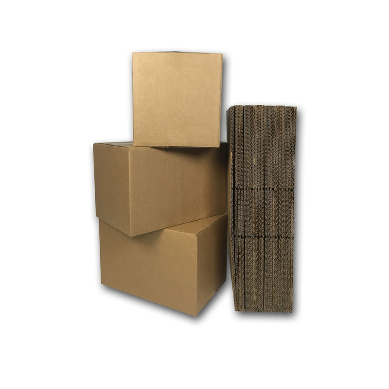 25 brand new Small Moving Boxes (16"x10"x10"), by UsedCardboardBoxes.
