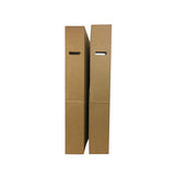 Brand New Flat Screen TV Boxes (2-pack) by UsedCardboardBoxes. End view with handles.