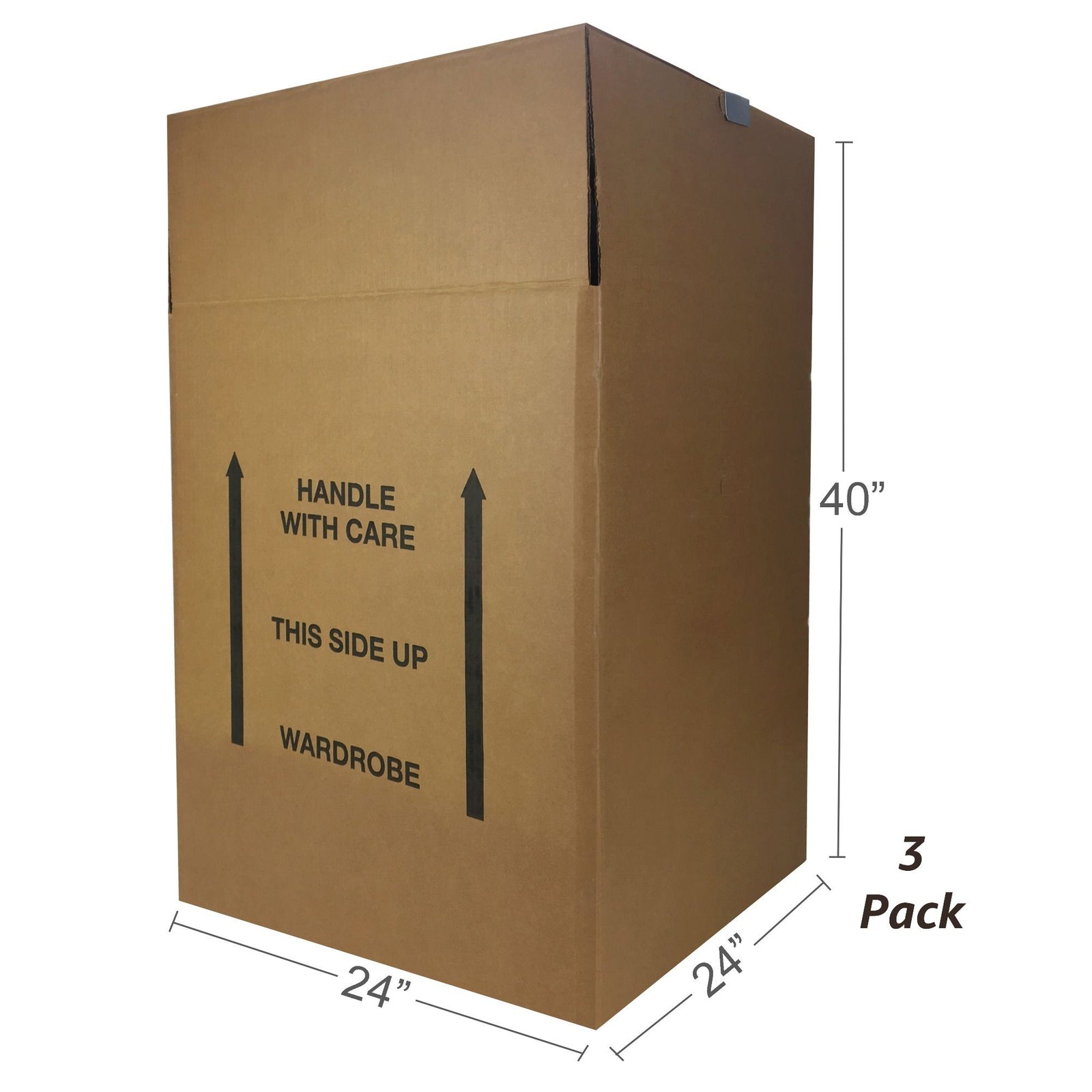 Wardrobe Moving Boxes XL Size Pack of 3 UsedCardboardBoxes