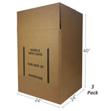 NEW Wardrobe Moving Boxes - XL Size - Pack of 3